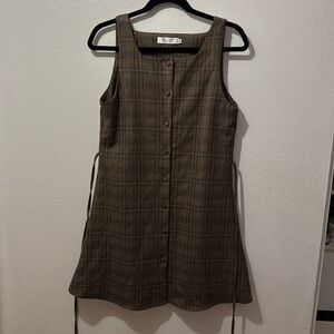 Elig Plaid Mini Dress